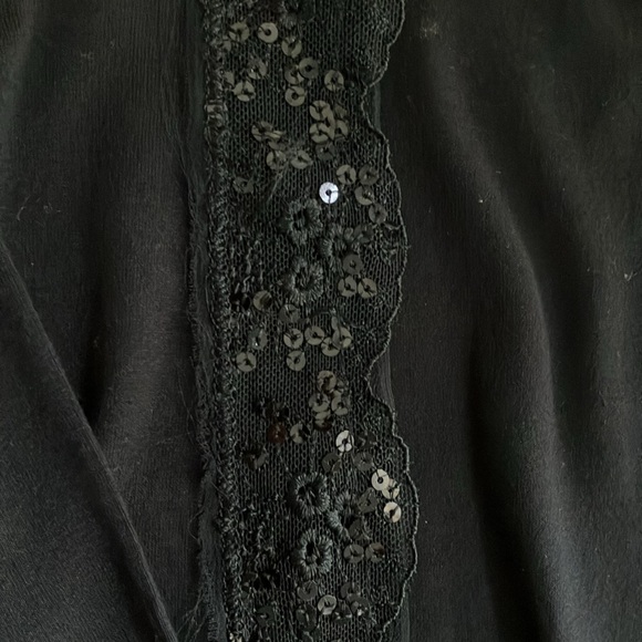 Cardigan with glitter collar - Picture 2 of 2